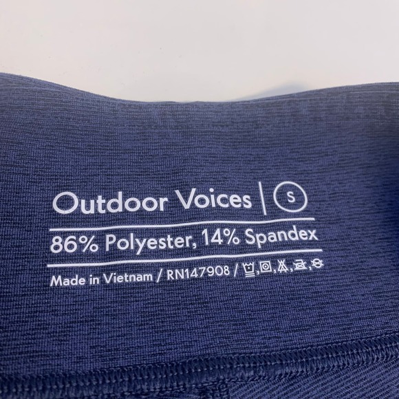 Outdoor Voices Navy size Small Warmup Biker Shorts - Picture 3 of 4